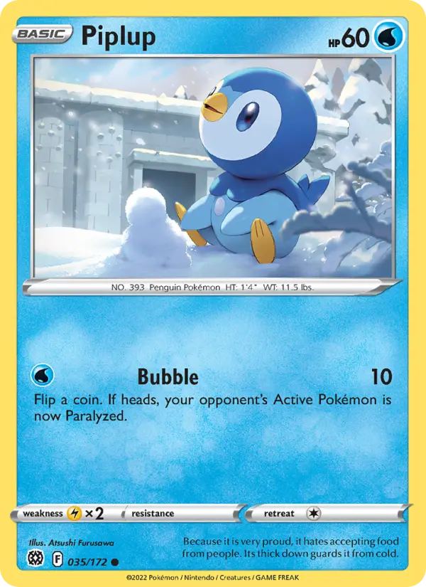 Piplup #035 — Brilliant Stars