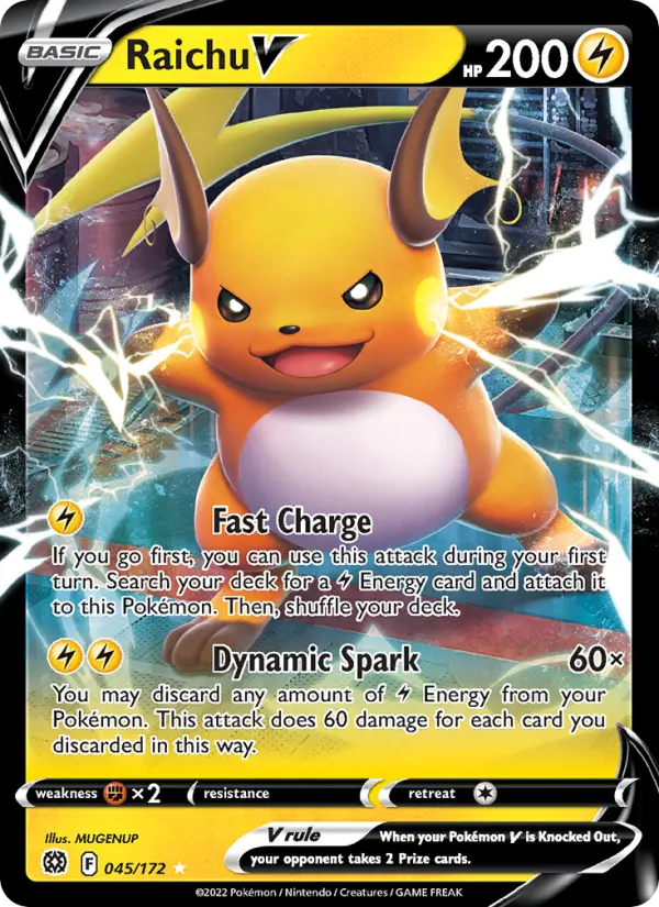 Raichu V #045 — Brilliant Stars