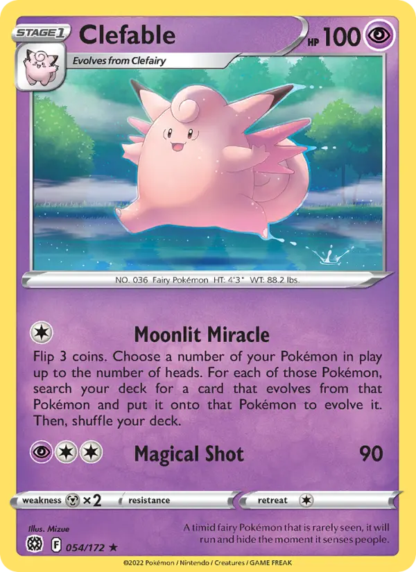 Clefable #054 — Brilliant Stars