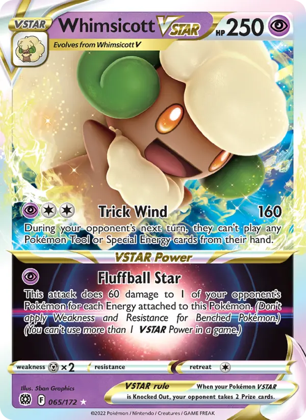Whimsicott VSTAR #065 — Brilliant Stars
