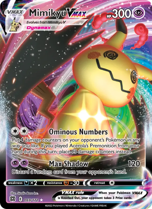Mimikyu VMAX #069 — Brilliant Stars