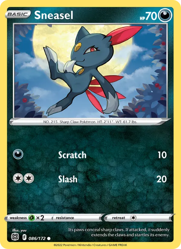 Sneasel #086 — Brilliant Stars