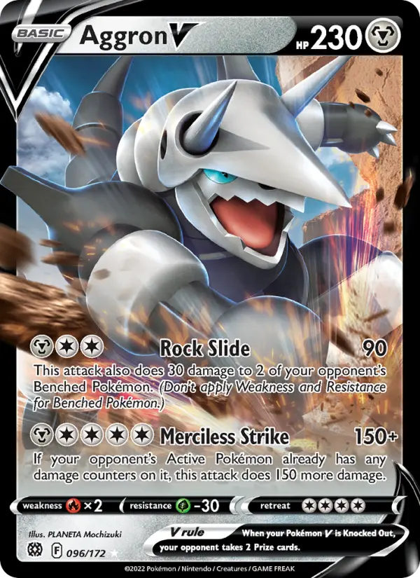 Aggron V #096 — Brilliant Stars