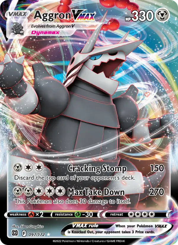 Aggron VMAX #097 — Brilliant Stars