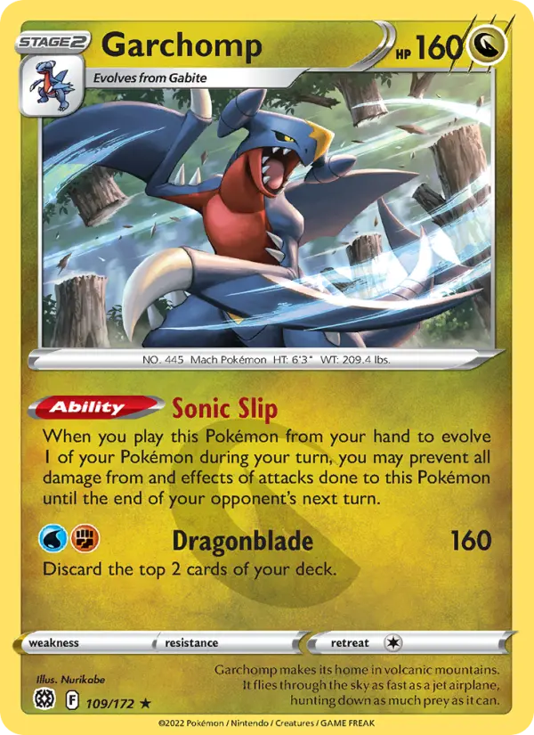Garchomp #109 — Brilliant Stars
