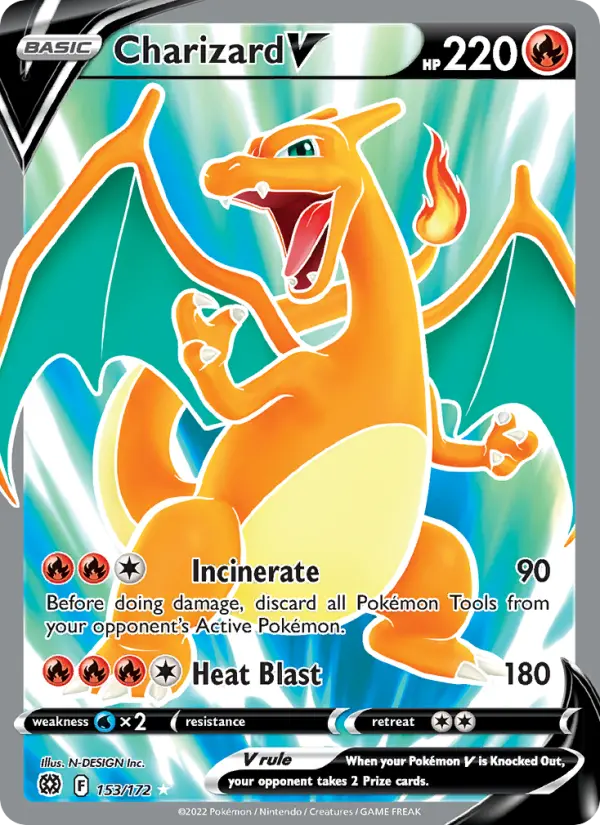 Charizard V #153 — Brilliant Stars
