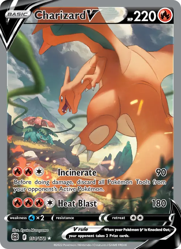 Charizard V #154 — Brilliant Stars