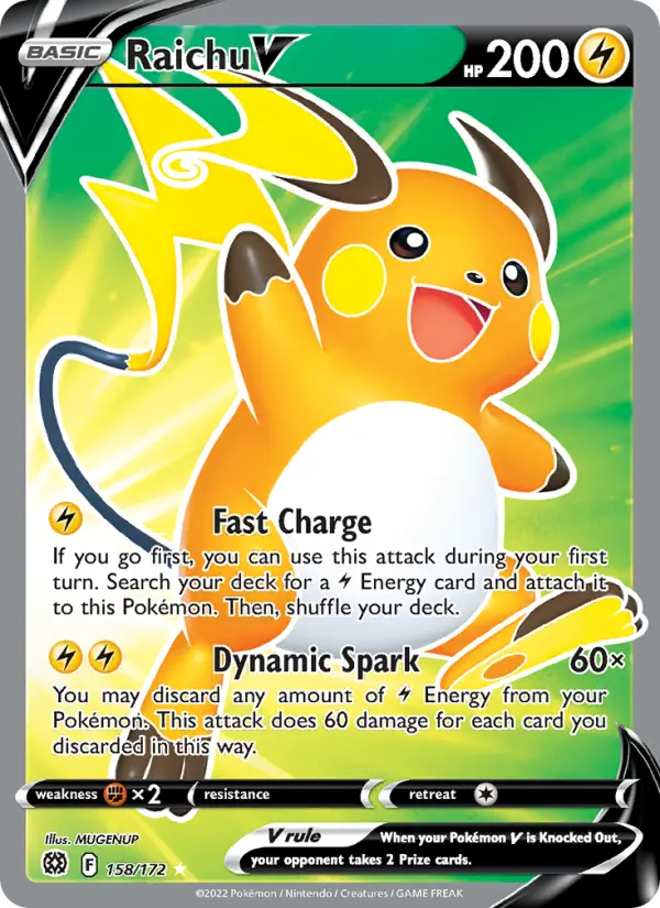 Raichu V #158 — Brilliant Stars