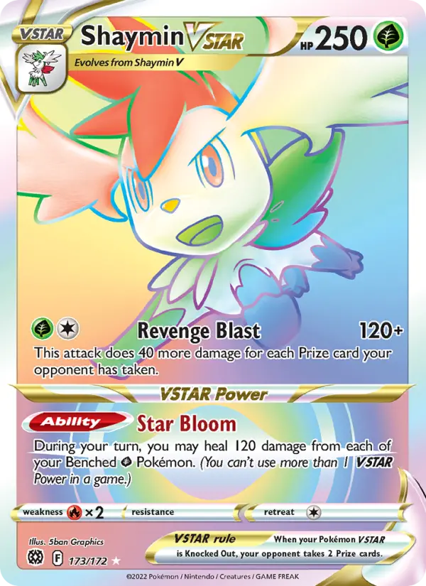 Shaymin VSTAR #173 — Brilliant Stars