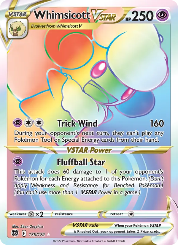 Whimsicott VSTAR #175 — Brilliant Stars