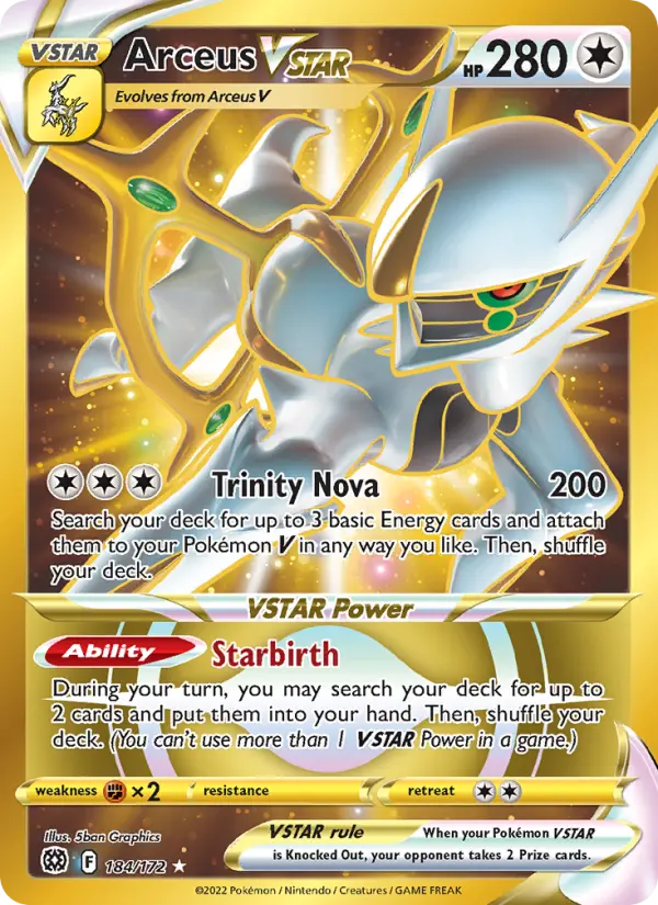 Arceus VSTAR #184 — Brilliant Stars