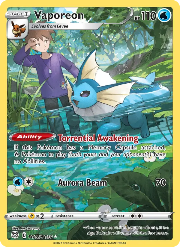 Vaporeon #TG02 — Brilliant Stars