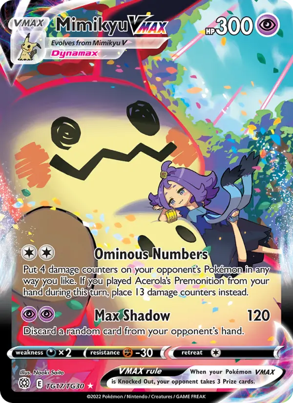 Mimikyu VMAX #TG17 — Brilliant Stars