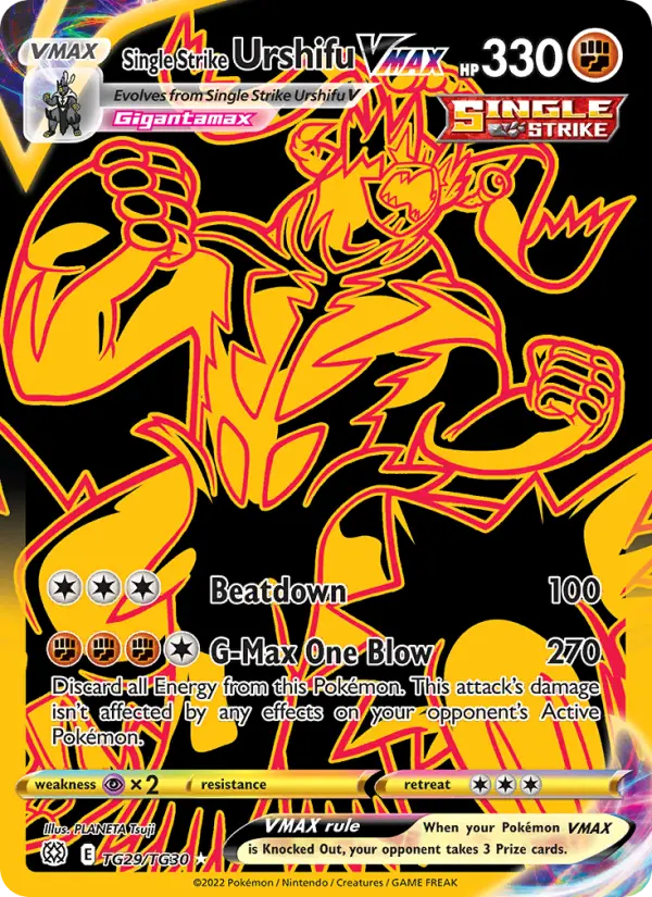 Single Strike Urshifu VMAX #TG29 — Brilliant Stars