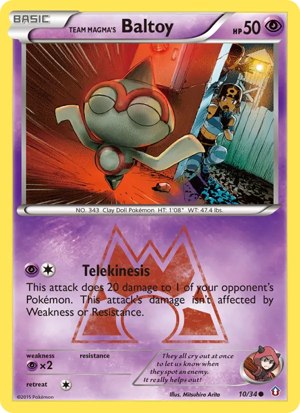 Team Magma's Baltoy #10 — Double Crisis