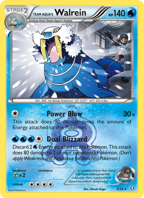 Team Aqua's Walrein #5 — Double Crisis