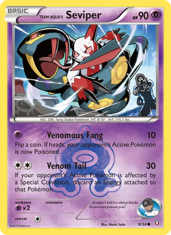 Team Aqua's Seviper #9 — Double Crisis