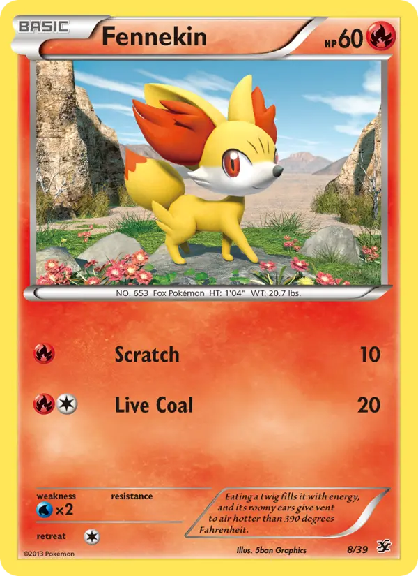 Fennekin #8 — Kalos Starter Set