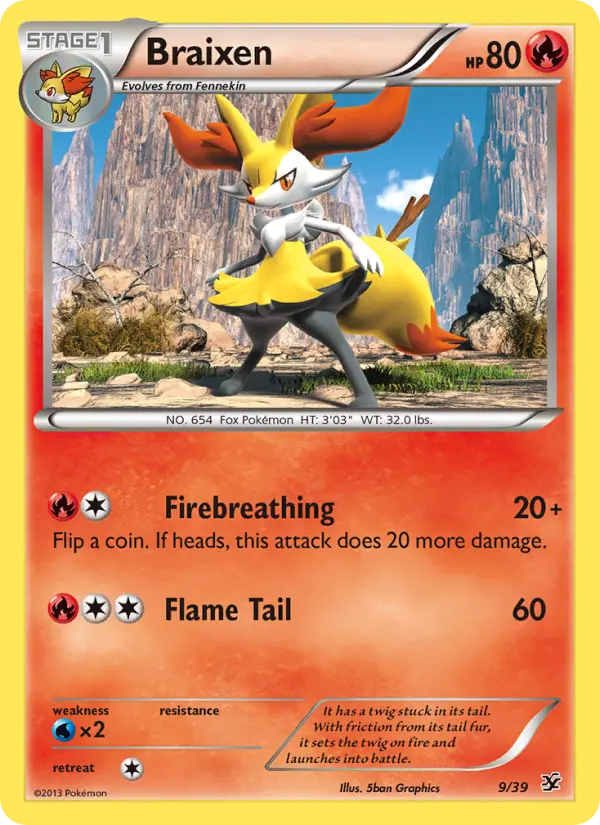 Braixen #9 — Kalos Starter Set