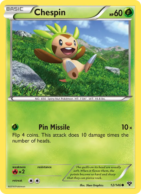 Chespin #12 — XY
