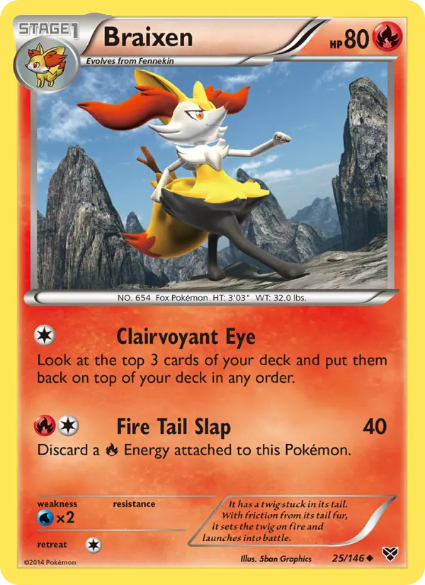 Braixen #25 — XY