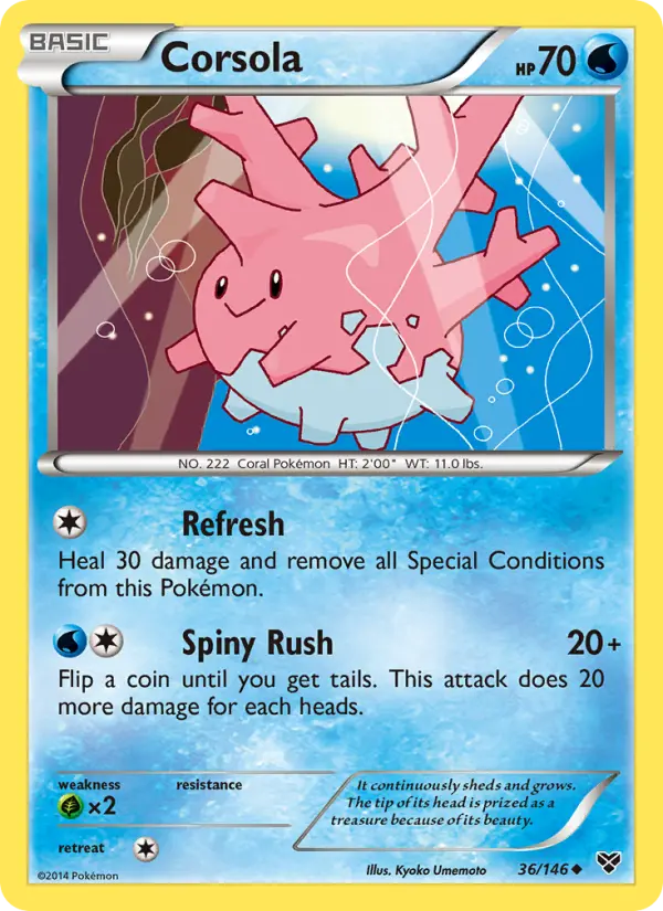 Corsola #36 — XY