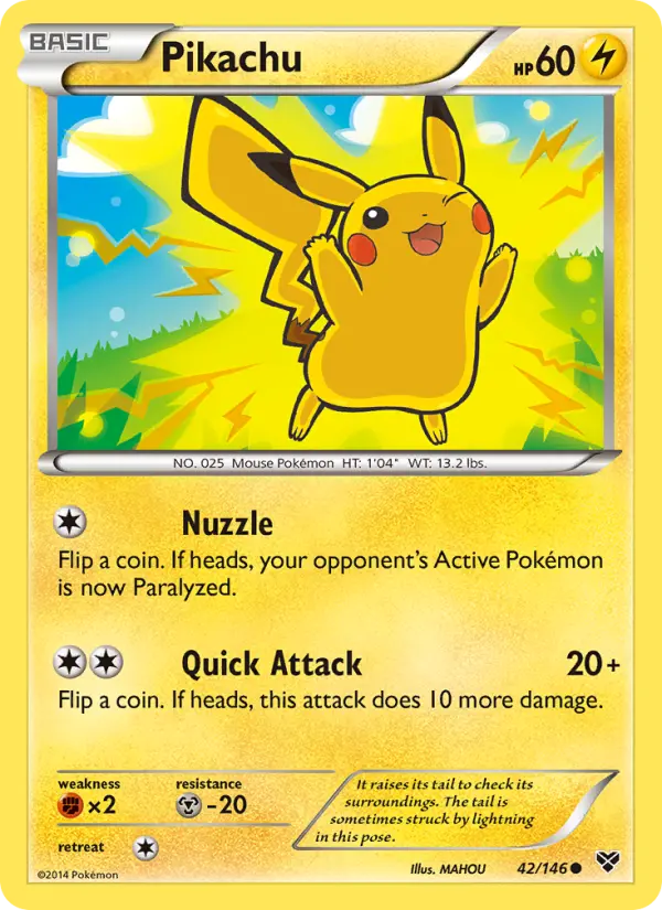 Pikachu #42 — XY