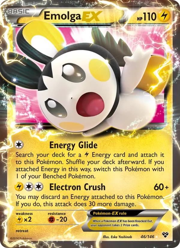 Emolga EX #46 — XY