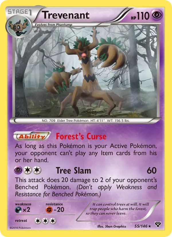 Trevenant #55 — XY