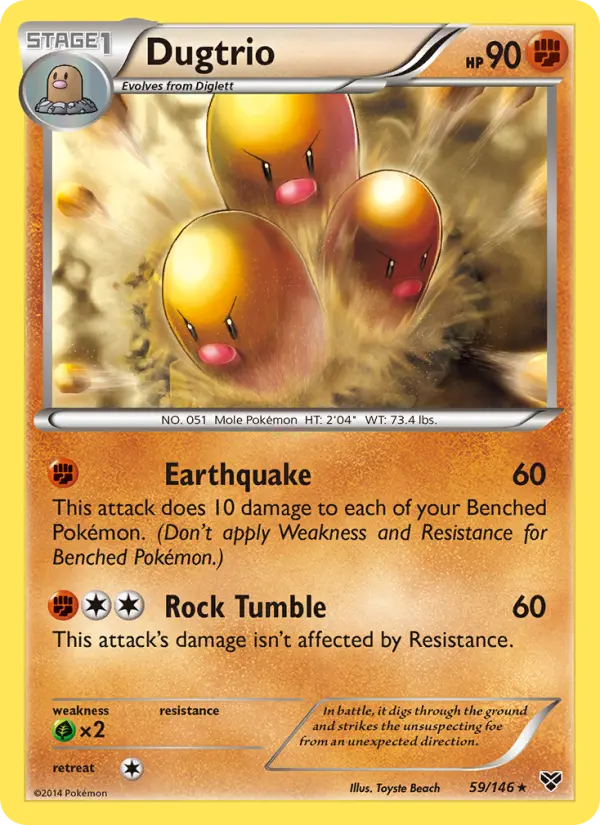 Dugtrio #59 — XY