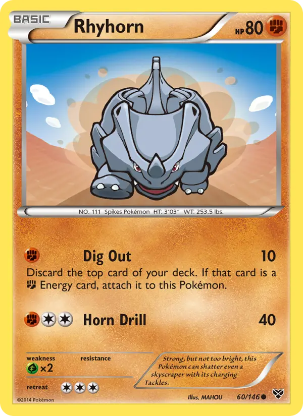 Rhyhorn #60 — XY