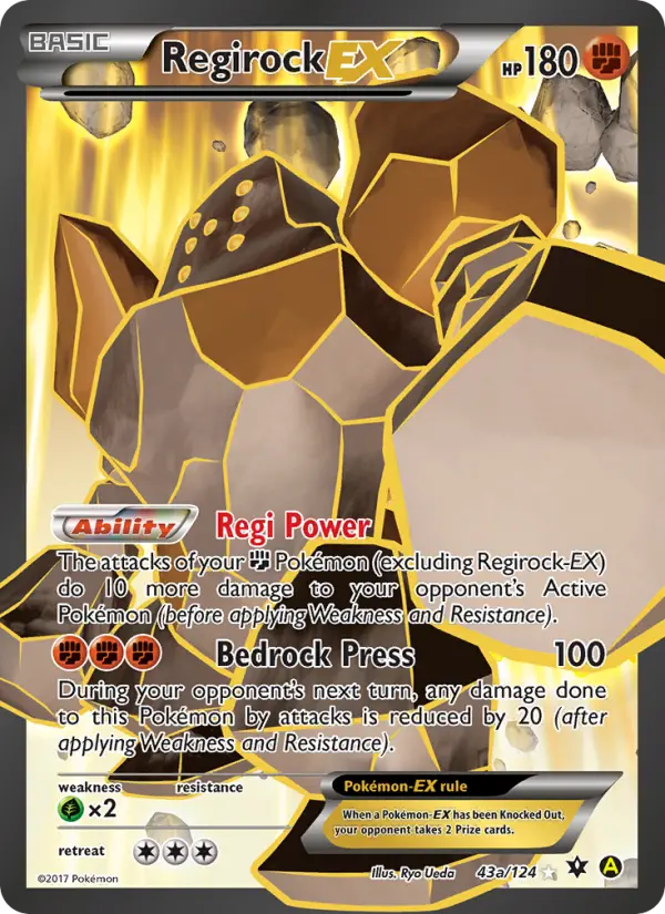Regirock EX #43 — Fates Collide