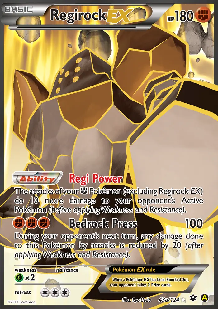Regirock EX #43a — Fates Collide