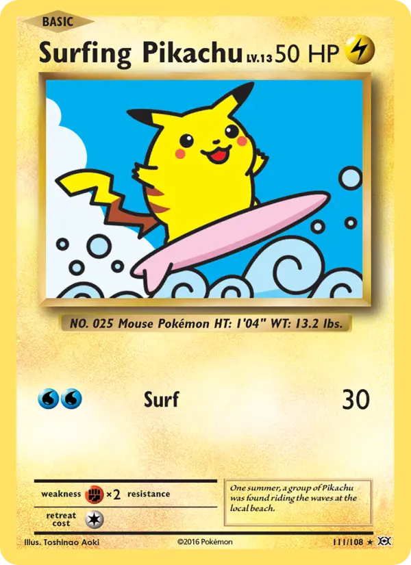 Surfing Pikachu #111 — Evolutions