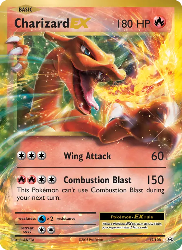 Charizard EX #12 — Evolutions