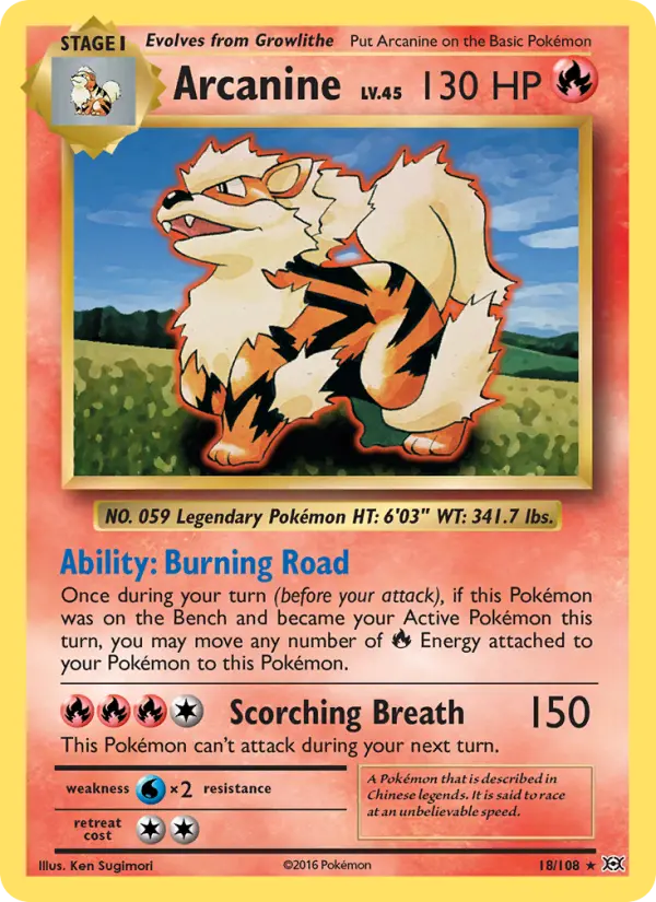 Arcanine #18 — Evolutions