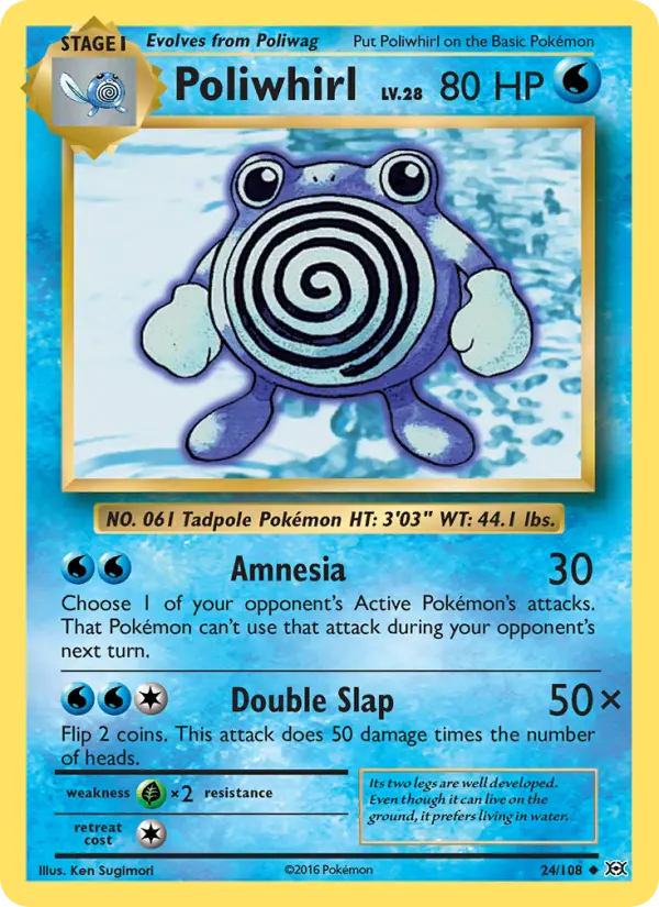 Poliwhirl #24 — Evolutions
