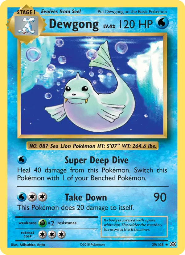 Dewgong #29 — Evolutions