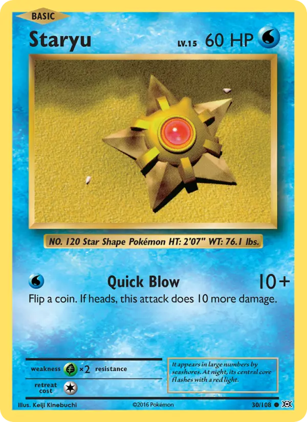 Staryu #30 — Evolutions