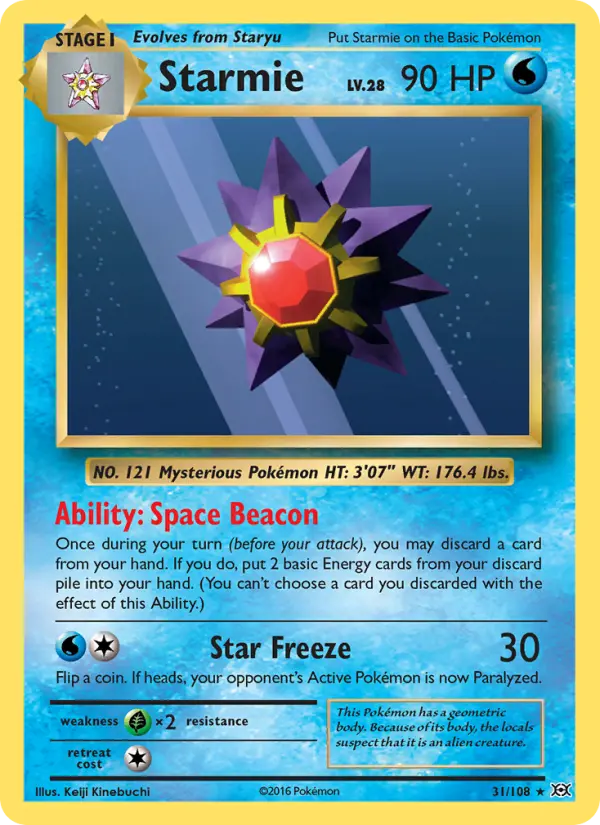 Starmie #31 — Evolutions