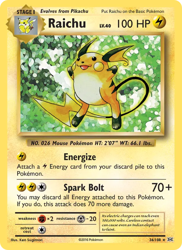 Raichu #36 — Evolutions