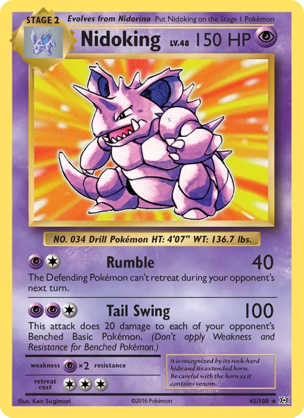 Nidoking #45 — Evolutions