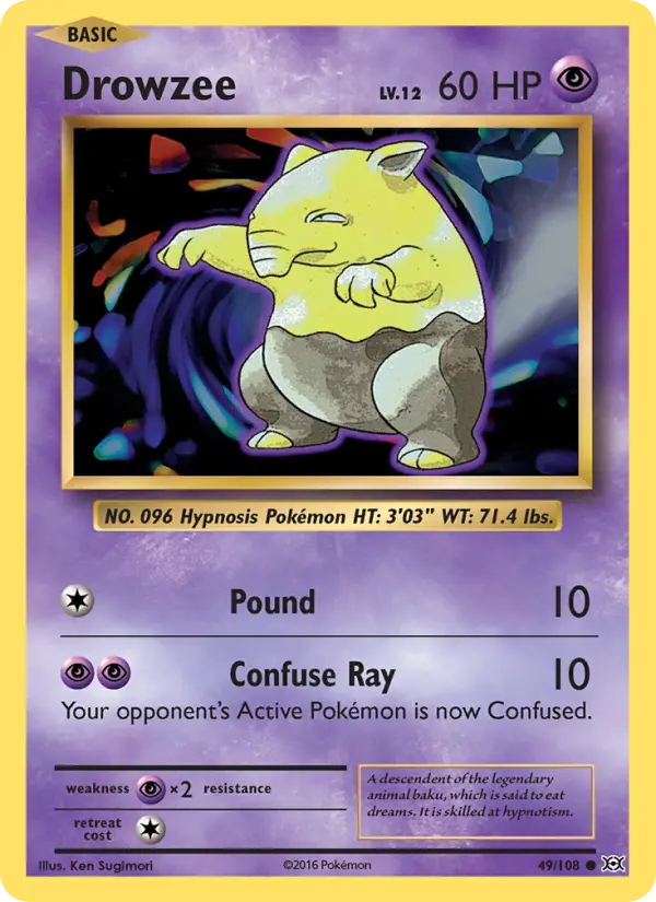 Drowzee #49 — Evolutions