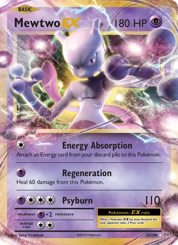 Mewtwo EX #52 — Evolutions