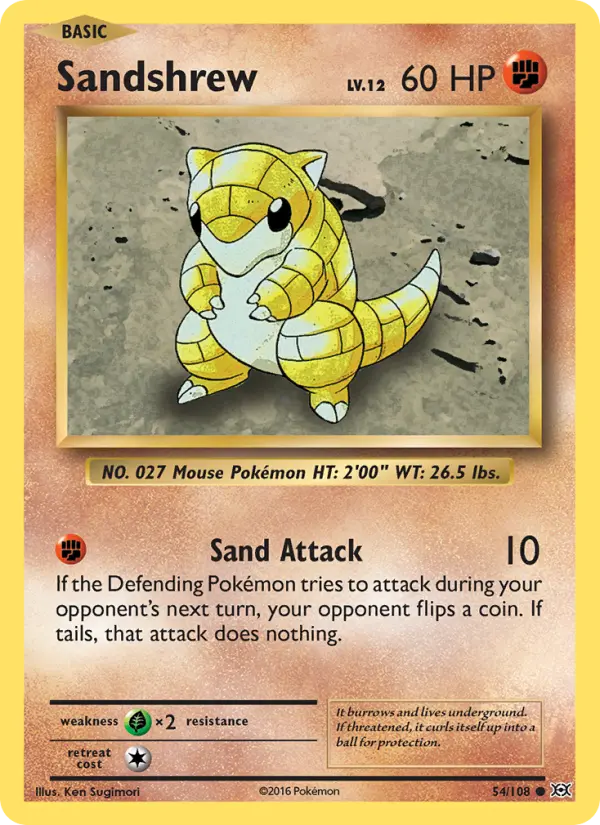 Sandshrew #54 — Evolutions