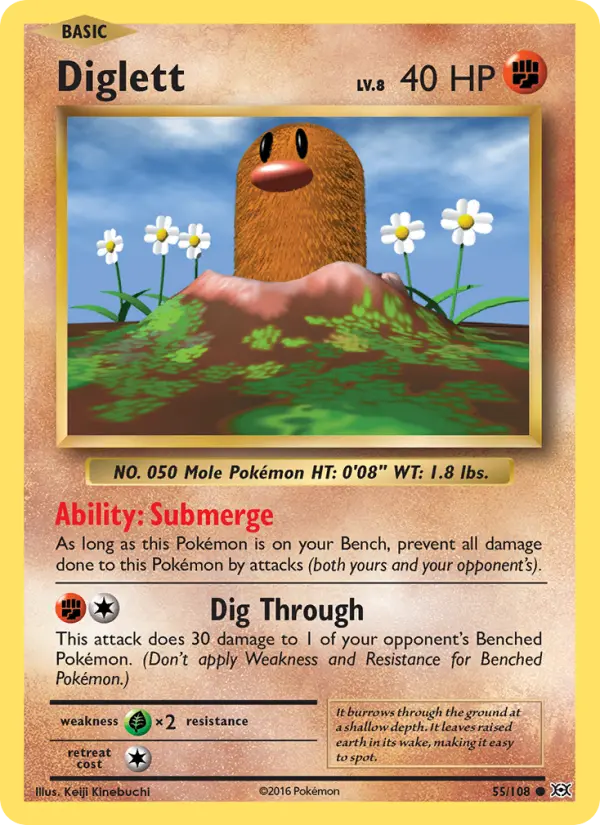 Diglett #55 — Evolutions