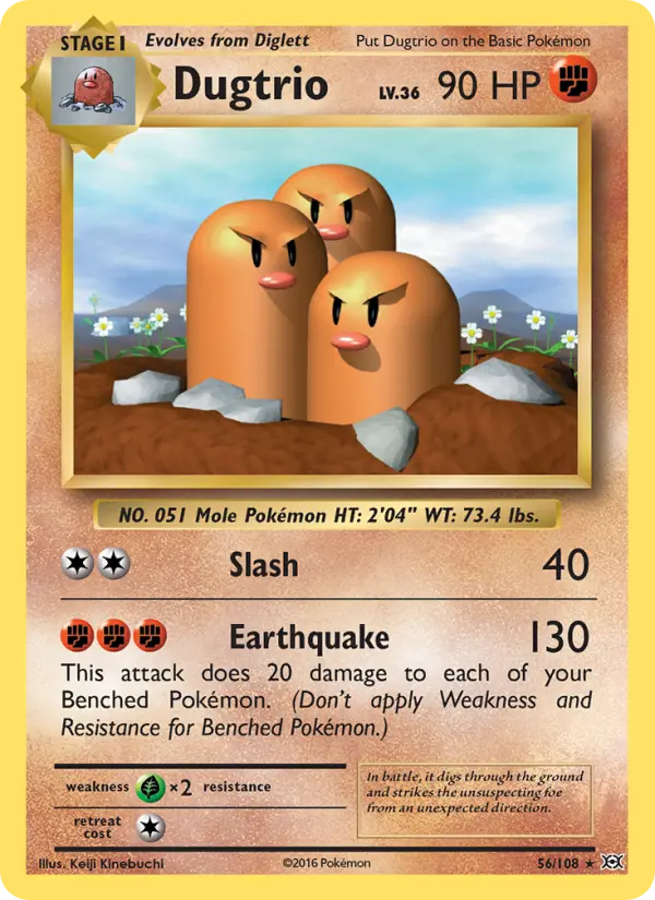 Dugtrio #56 — Evolutions