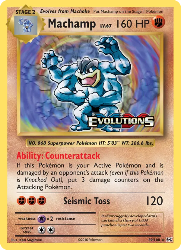 Machamp #59 — Evolutions