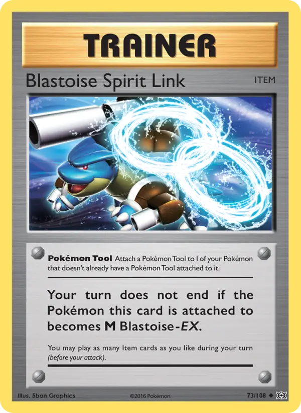 Blastoise Spirit Link #73 — Evolutions