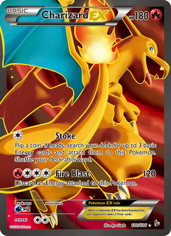 Charizard EX #100 — Flashfire